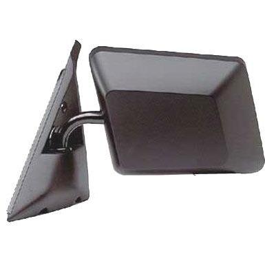 Left Hand Manual Non-Heated Folding Door Mirror for 1982-1993 S10-S15 & Sonoma Pickup, Smooth Black