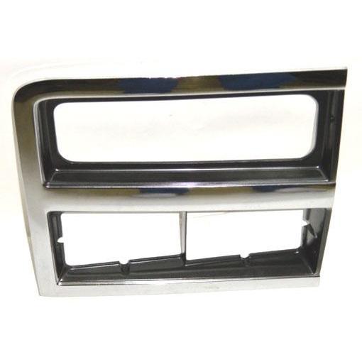 Right Hand Headlamp Door with Dual Rectangle Headlamp for 1989-1991 Chevy Blazer & Suburban, Chrome & Argent