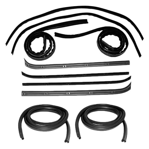 SHEKF1006-10 Left & Right Hand Inner & Outer Belt Channel Seal Kit for 1973-1979 F-series & Full Size Pickup