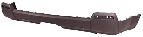 Rear Bumper Valance Lower without Dual Exhaust & Chrome for 2010-2015 GMC Terrain & 2010-2014 GMC Terrain - Matte Dark Gray