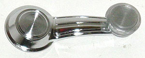 Left Hand Front Door Regulator Handle for 1978-1983 El Camino, Bright
