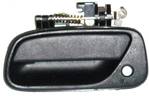 Left Hand Front Outer Door Handle for 1993-1998 Toyota T100 Pickup, Black