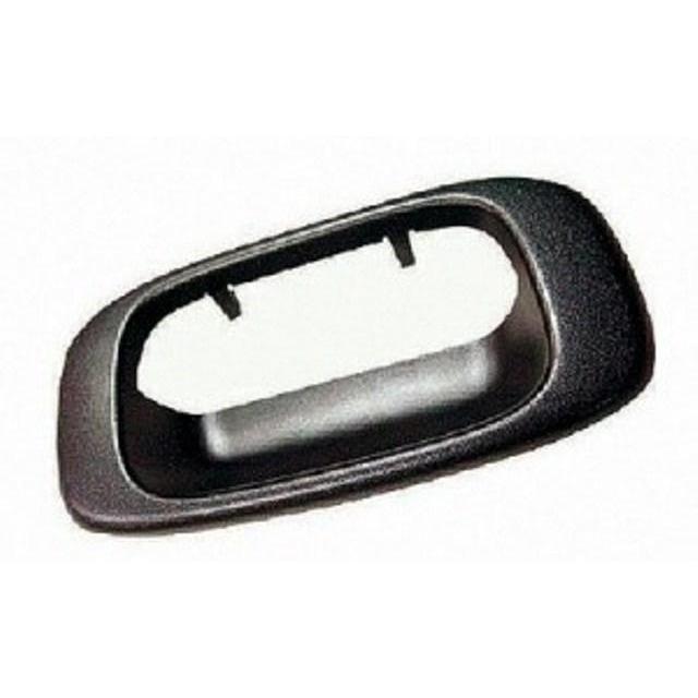 Rear Gate Bezel Handle with SS Fleetside for 2001-2007 Silverado Pickup, Smooth Black