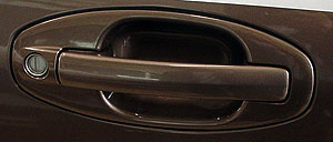 SHE3170-135A-2 Right Hand Outer Front Door Handle for 2001-2006 Hyundai Santa Fe, Textured Black
