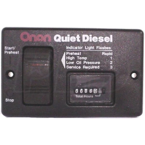 CMG300-4943 Onan Deluxe Remote Start Panel with Hour Meter for 5-12.5kW Diesel RV Generators