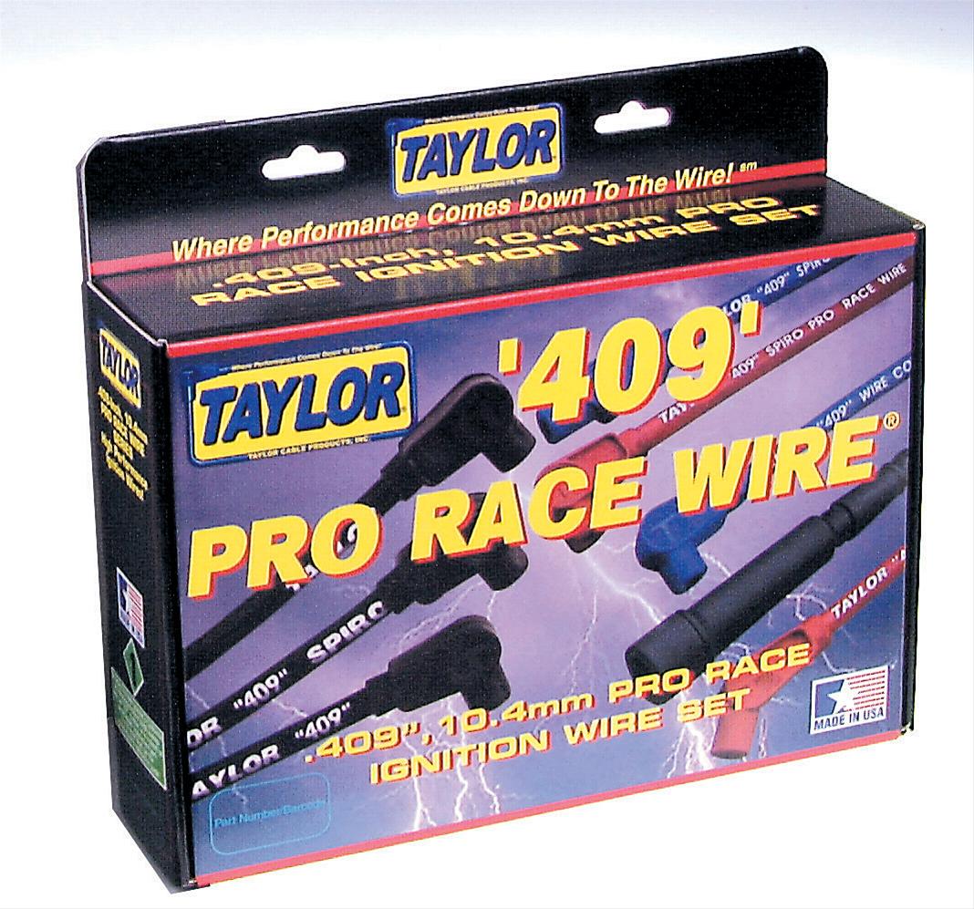 409 Spiro Pro Custom 8 CYL Spark Plug Wires, Black