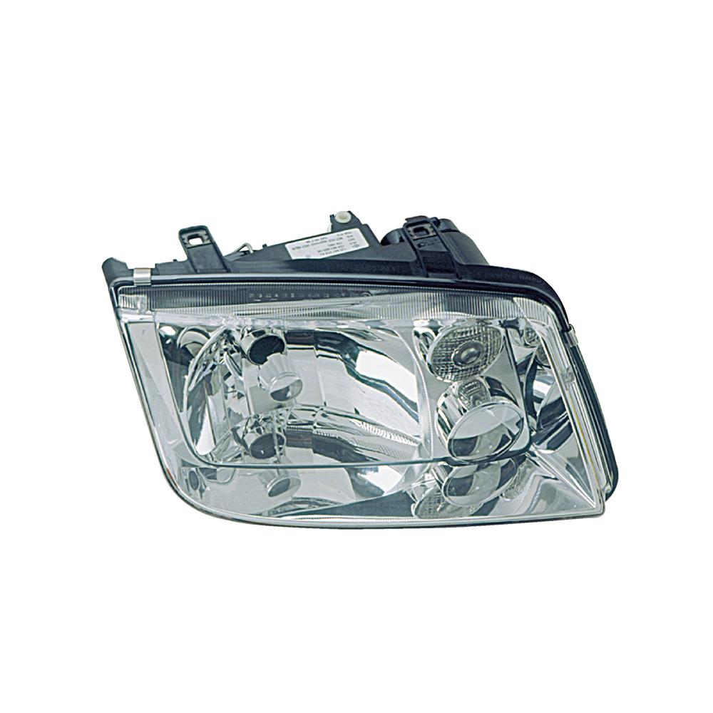 Right Headlamp Assembly with Composite with Fog Lamp & Bright Bezel for 1999-2002 Volkswagen Jetta