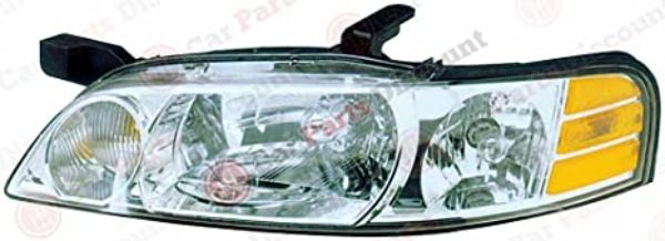 REGDS495-B001L Left Hand Head Assembly Composite Park & Signal Lamps for 2000-2001 Nissan Altima