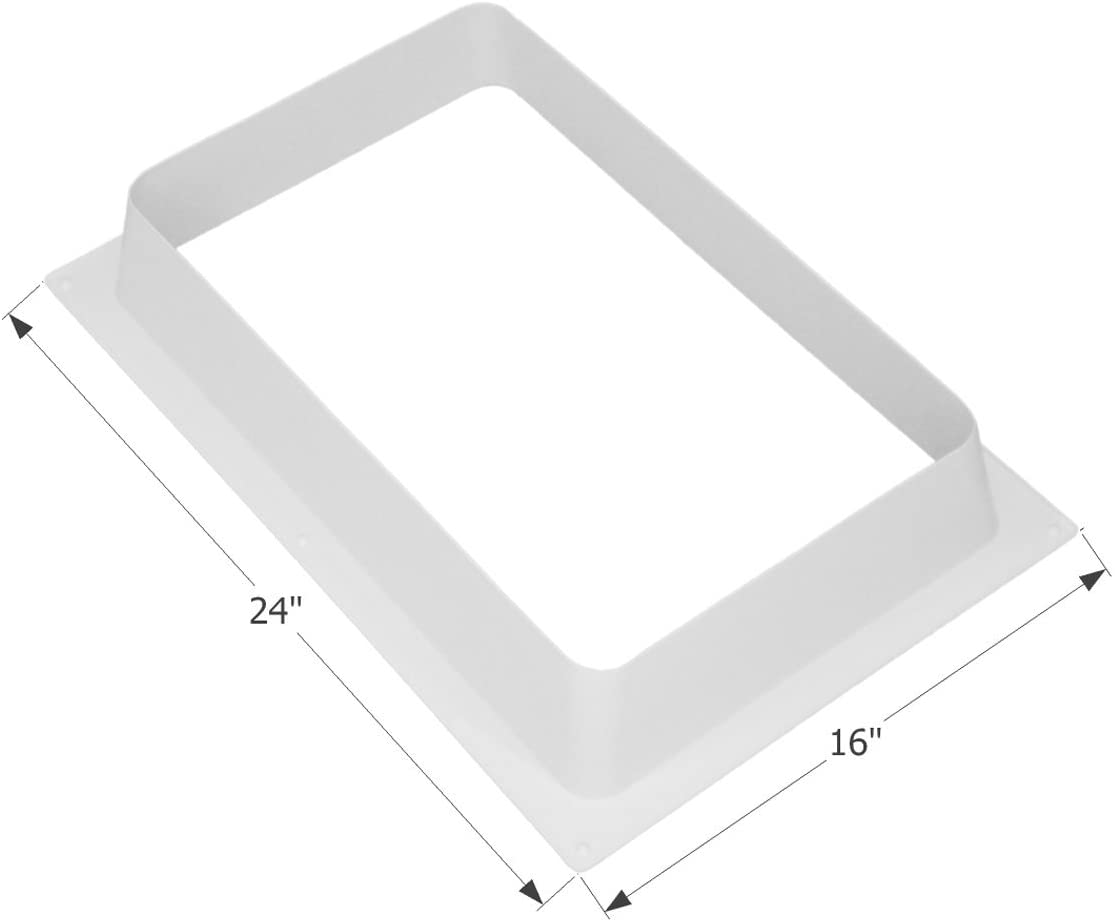 22 x 14 in. RV Skylight Garnish for SL1422, Polar White