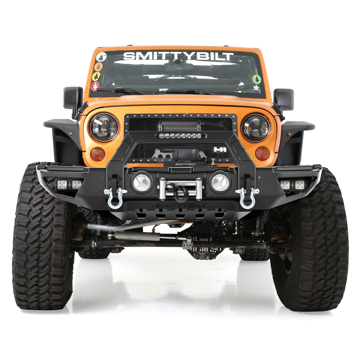 Smittybilt SMB76731 Wings Only Stryker Powder Coat Front Bumper Wings for 2007-2021 Jeep Wrangler JK & Jl