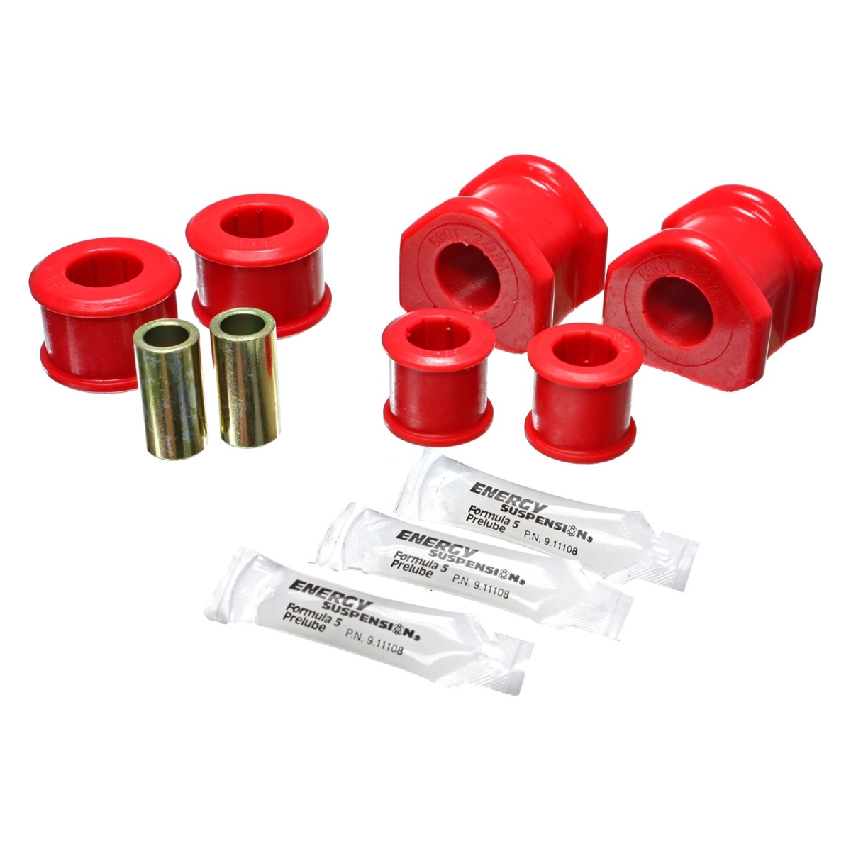 Rear Sway Bar Bushing for 2011-2013 Ford Mustang - Red, Polyurethane