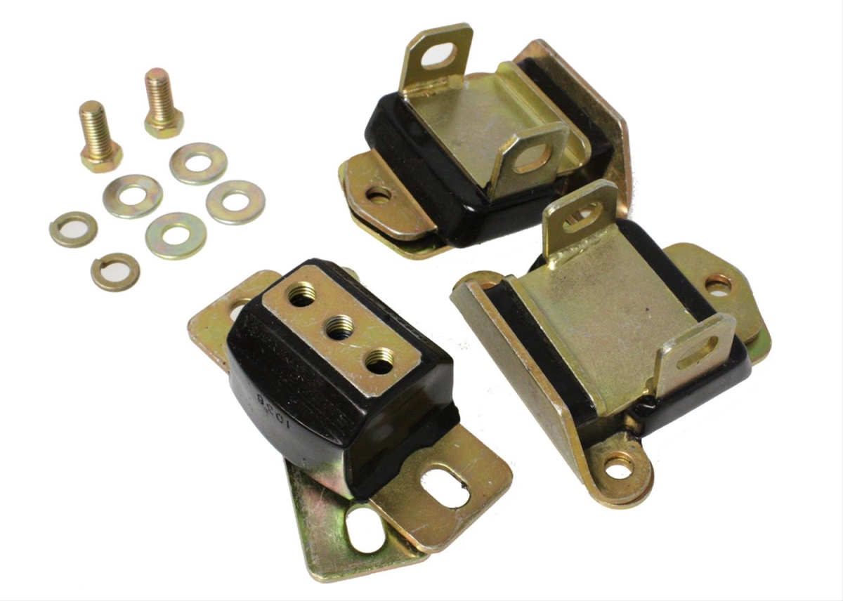 Complete Motor & Transmission Mount Kit, Black