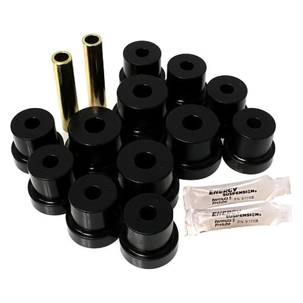 ENG3.2103G Hyper-Flex Rear Leaf Spring Bushings for 1973-1975 Buick Apollo, Black