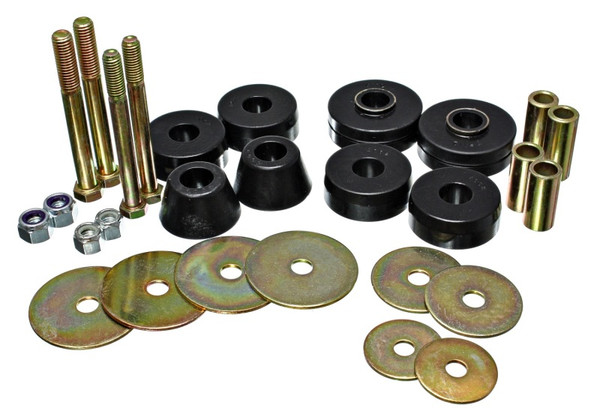 Chevy Body Mounts for 1963-1966 Chevrolet C10 Pickup, Black