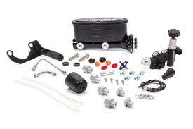 1.12 in. Bore HV Tandem MC Kit with Bracket & Prop Valve, Black