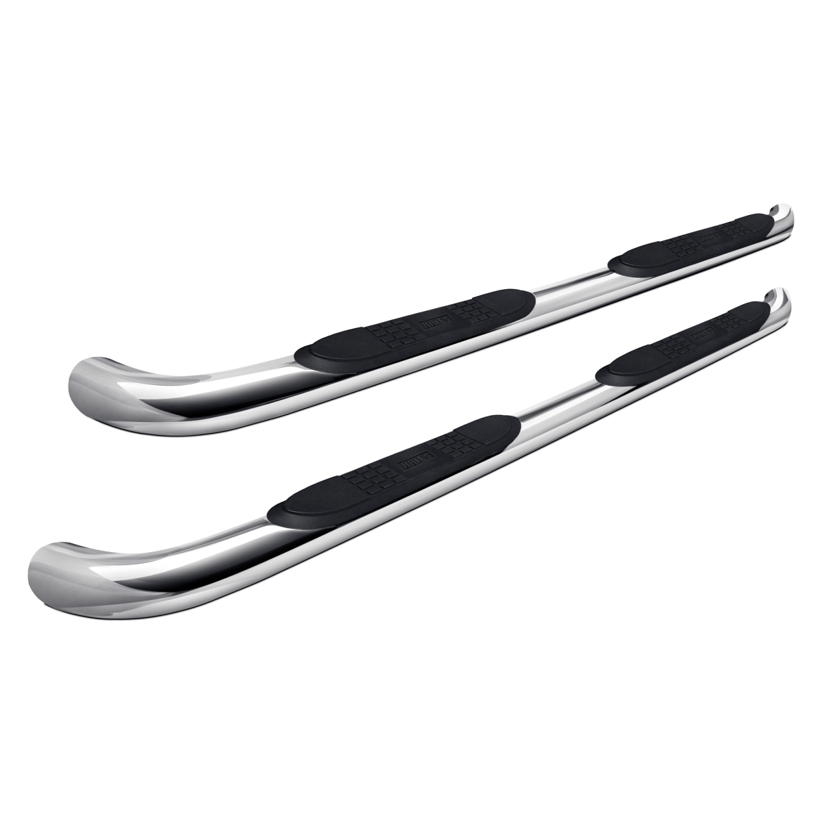 ARI204009-2 3 in. Cab Length Polished Round Side Bars for 1999-2010 Chevy Silverado 1500
