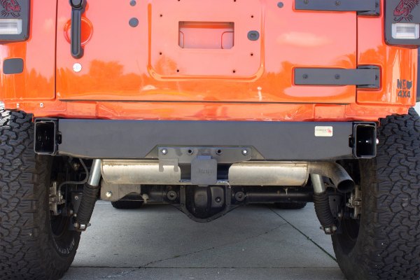 KENFB22135 Black Powder Coat Rear Bumper Delete for 202007-2018 Wrangler JK