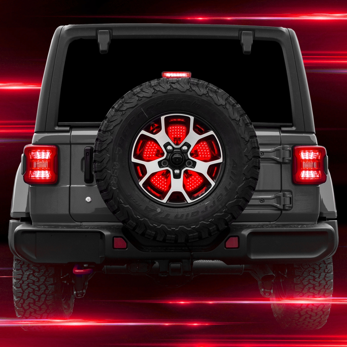 Jeep 5th Wheel Light with Brake, Running Reverse & Turn Signal Lights