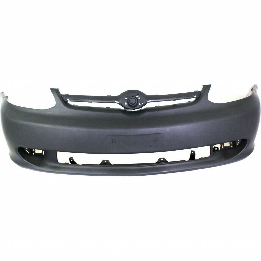 SHE8200D-87-0 Front Bumper Cover without Front Spoiler for 2003-2005 Toyota Echo, Matte-Dark Gray Prefinished