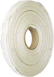 No. 180 0.12 x 0.5 x 30 ft. Butyl Trimmable White Tape, 28 Rolls per Case