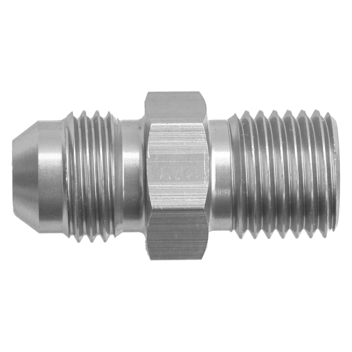 06AN Male AN & JIC Flare Tom10 x 1.0 Inverted Adapter - Clear
