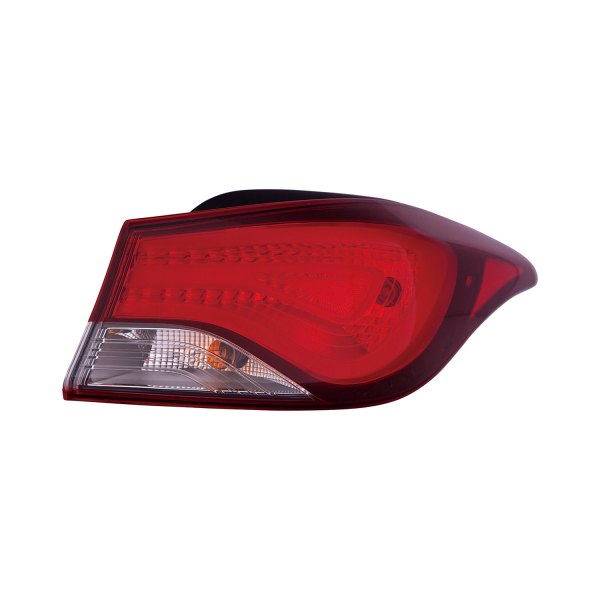 Left Hand Taillamp Assembly & Outer Halogen for 2014-2016 Korea Built Hyundai Elantra