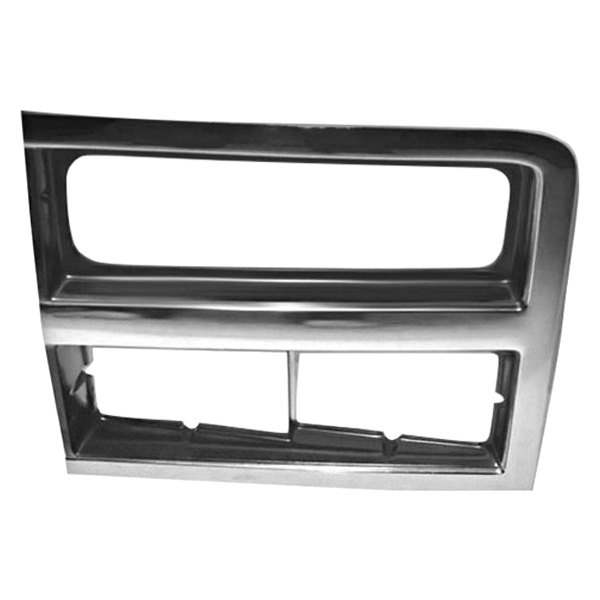 Left Hand Side Headlamp Door with Dual Rect Headlamp for 1989-1991 Chevy Blazer & Suburban, Argent Chrome