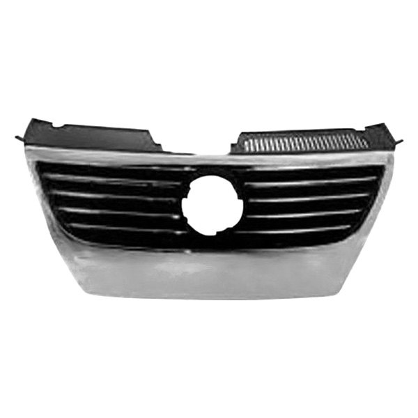 Chrome Molding Grille with Distance Sensor for 2006-2010 Passat Excludes CC Model, Black