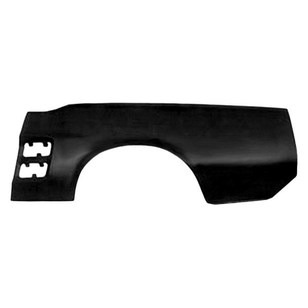 Left Hand Quarter Panel Skin with Ornament Holes for 1967 Ford Mustang, Black