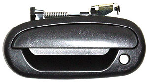 Left Hand Front Outer Door Handle for 1997-2003 Ford F150-250 LD Pickup, Textured Black