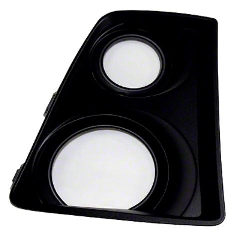 SHE701-95L Left Hand Front Bumper Insert Fog Lamp Bezel with Fog Lamps for 2010-2015 Camaro CPE Zl1, Black