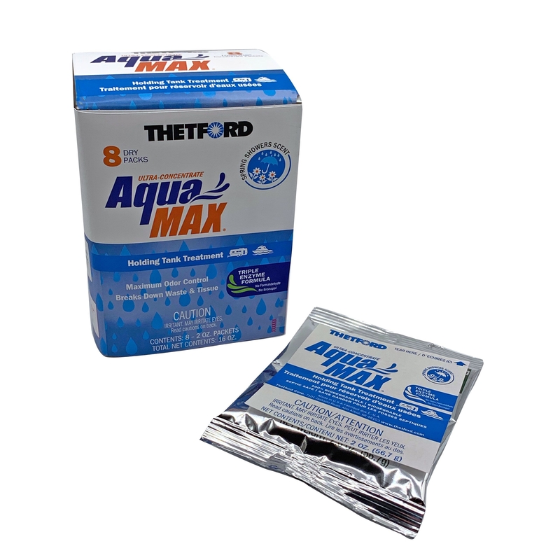 Thetford THE96633 Aquamax Spring Showers Dri Pack  - 8 pack