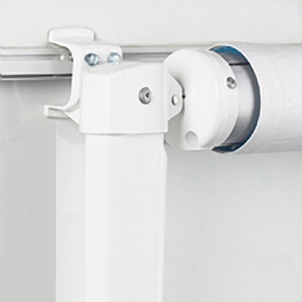 63-68 in. Fiesta Short Straight Side Complete Arm Set, Polar White