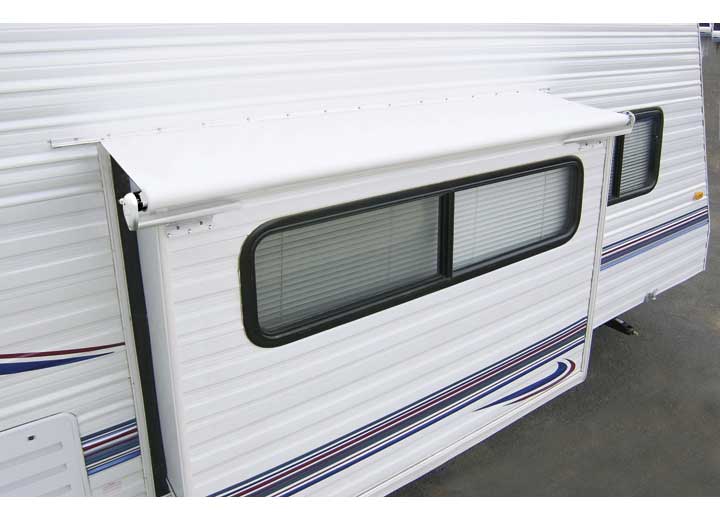 137 in. Vinyl Slideout Rail Awning Cover, White