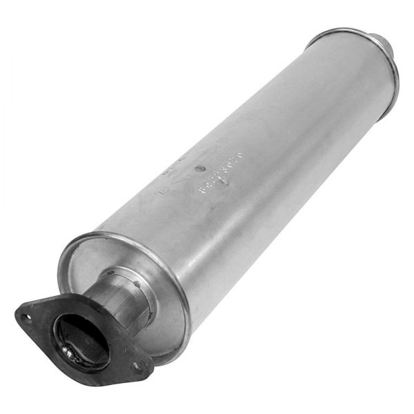 Maximum Front Aluminized Steel Exhaust Muffler - Silver - Direct Fit - Enhanced Performance