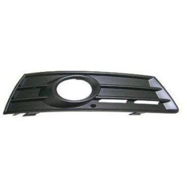 SHE9547-98-2 Right Hand Front Bumper Grille with Fog Hole for 2009-2012 Passat CC, Black