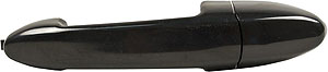 Outer Front Door Handle Without Keyhole for 2001-2007 Escape, Smooth Black