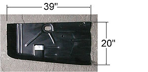 Left Hand Floor Pan Front Section for 1967-1969 Camaro & Firebird