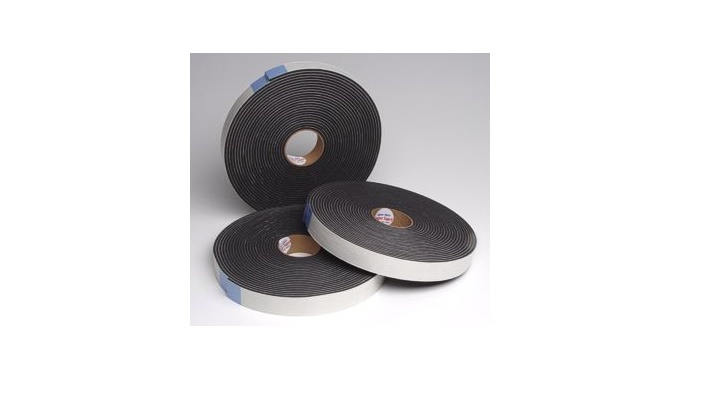 0.18 x 2 in. Paper Back Super Duty Topper Tape with 50 ft. Roll - Black
