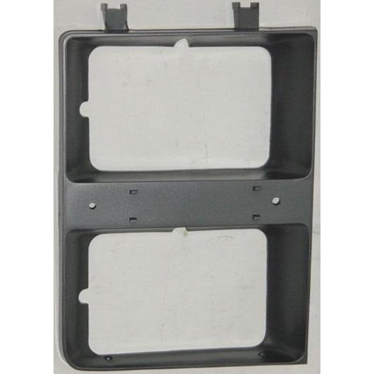 Right Hand Headlamp Door with Dual Rectangle Headlamp for 1983-1984 Chevy Pickup, Blazer & Suburban - Argent