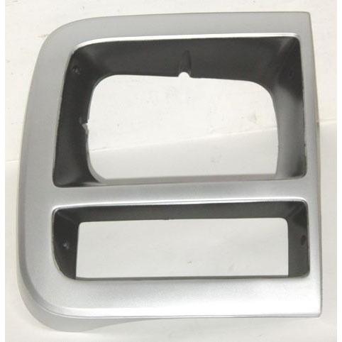 Right Hand Headlamp Door with Single Rectangle Headlamp for 1992-1996 Chevy & Van, Silver & Dark Argent