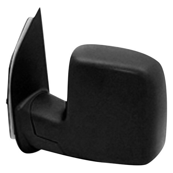 SHEFOE15008A-300L Textured Black Outer Rear View Left Hand Mirror with Integrated Spotter for 2010-2014 Ford E150-E250-E350-E450 Superduty -  Sherman Parts