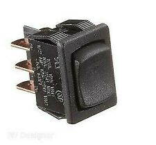 RVDS451 0.50 x 0.75 in. 5A On, Off & ON DPDT Cut-out Black Rocker Switch