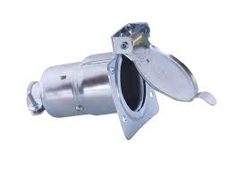 7-way RV Socket, Chrome Plated