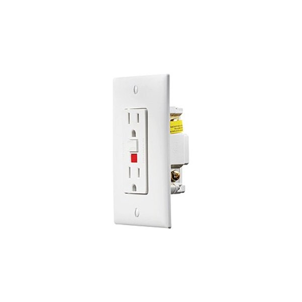 RVDS803 Dual GFCI Outlet with Cover Plate, Ivory