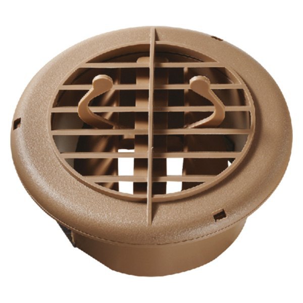 RVDH810 4 in. Beige Round Dampered Vent