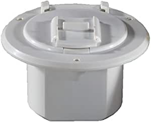 5 x 3 in. Round Universal Style Cable Hatch, Colonial White