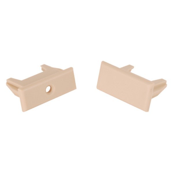 Oyster Plastic Pleated Shade Rail End Set
