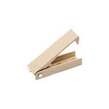 Squared Baggage Door Catch - Colonial White
