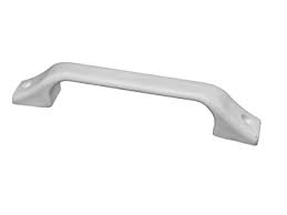 8.75 in. Plastic Grab Handle, White